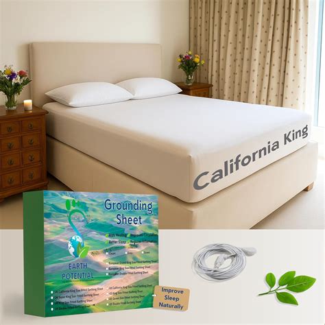 Amazon.com: California King Size Earthing Sheet – Fitted Grounding Bed ...