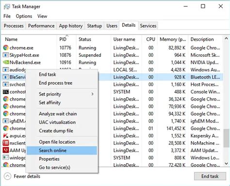 Task Manager Search Process 的图像结果