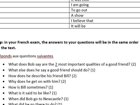Image result for Module 2 French GCSE