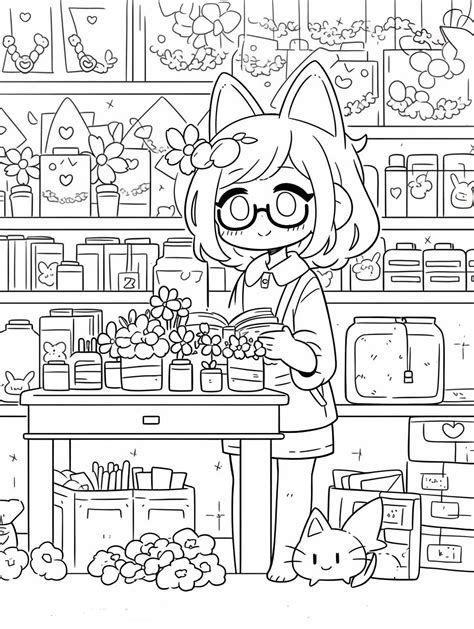 Shopkeeper Coloring Pages 的图像结果