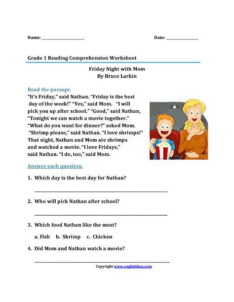 First Grade Reading Worksheets | Improve Fluency & Vocabulary
