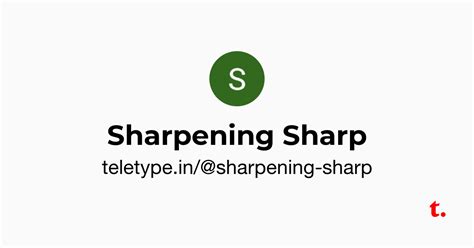 Sharpening Sharp — Teletype
