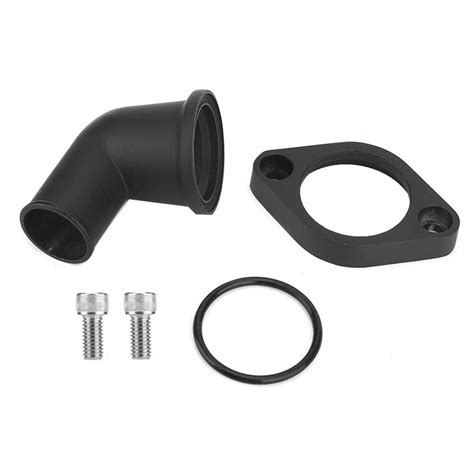 Water Neck, 15° Swivel Aluminum Water Neck Thermostat Housing Fit for ...