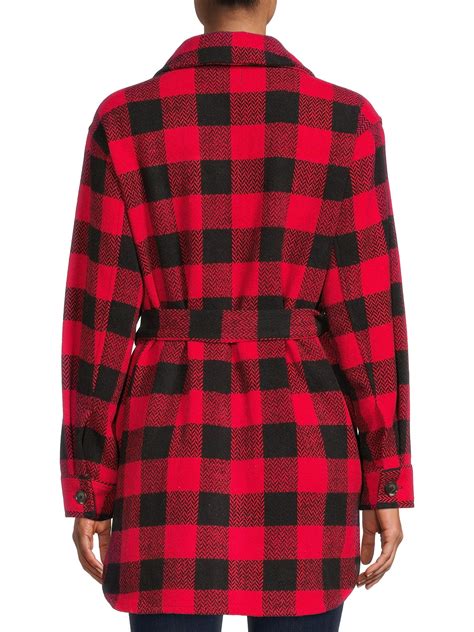 Buy Time and Tru Women’s Belted Shacket Coat Online at Lowest Price in ...