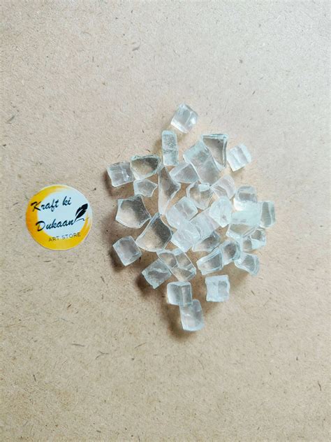 Transparent Crystal Stones 6-8mm for Resin Art | Kraft ki Dukaan