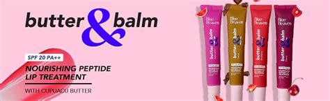 Buy Blue Heaven Butter & Balm (15 Gm) Peptide based Tinted Lip Balm ...