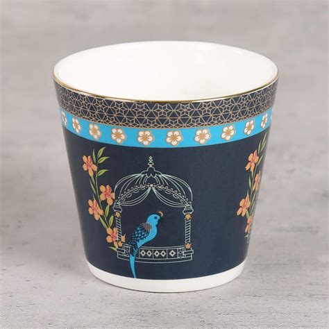 Buy Clay Craft India Circus Verdant Chef D'oeuvre Blue Printed Ceramic ...