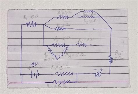 all the register have resistance of 6 ohms except the down one it has ...