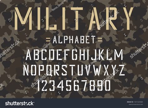 Military Stencil Letters