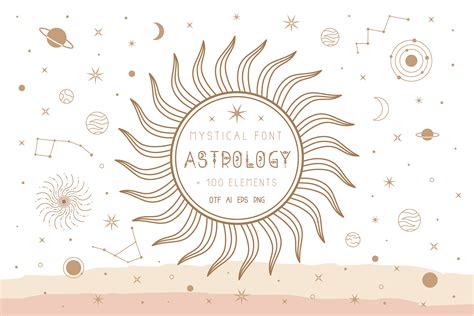 Astrology Font by Juliya Kochkanyan · Creative Fabrica
