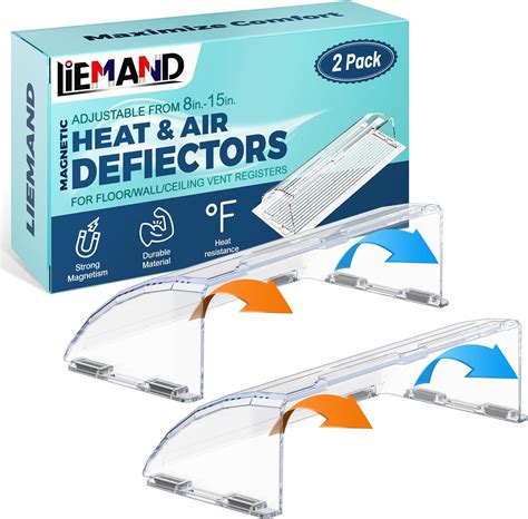 2 Pack Air & Heat Deflector for Vents, Sidewalls and Ceiling Registers ...