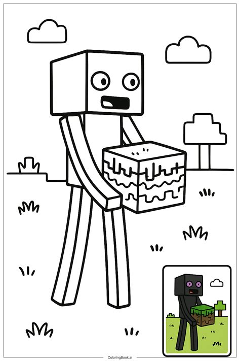 Image result for Minecraft Grass Block Coloring Pages