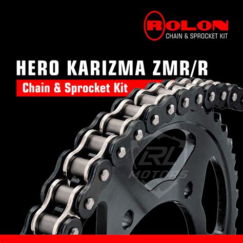 Hero Karizma ZMR/R 2014 Rolon Chain & Sprocket Kit – LRL Motors