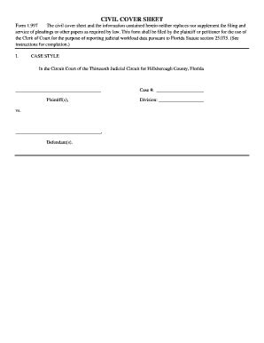 Fillable Online The civil cover sheet and the information contained ...