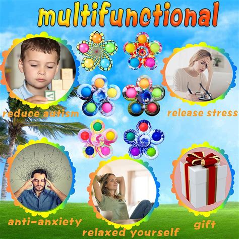 Buy PIWFSDBG 24PCS Poppers Fidget Bulk Toy Popits Fidget Pack, ADHD ...