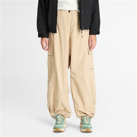Parachute Trousers for Women in Beige
