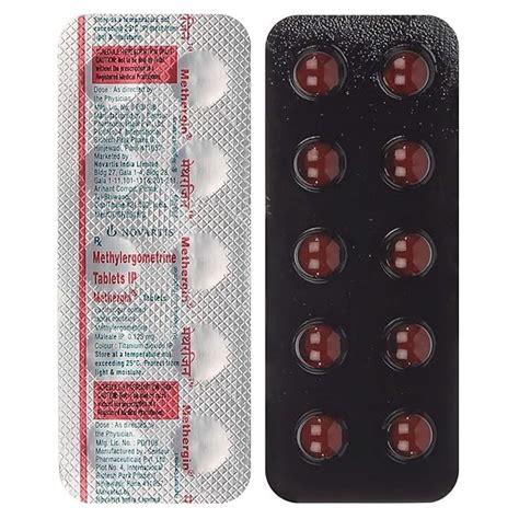 Methergin Tablets - Strip of 10 Tablets : Amazon.in: Health & Personal Care