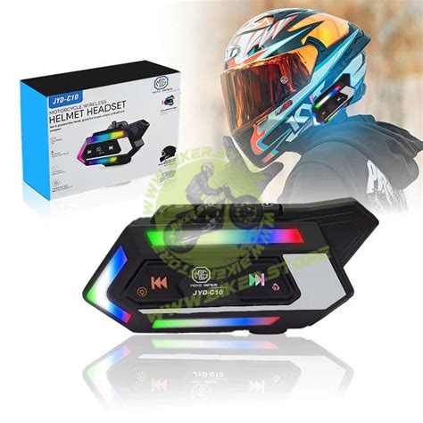MOTO GENIUS JYD-C10 Helmet Bluetooth V5.4 + EDR Headset – Motorcycle I ...