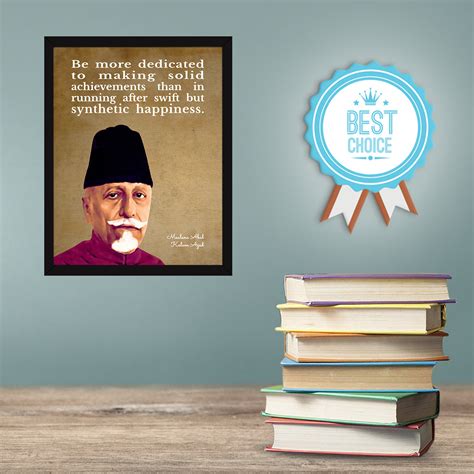 Chaka Chaundh - Maulana Abul kalam Quotes Frame Poster for Wall Decor