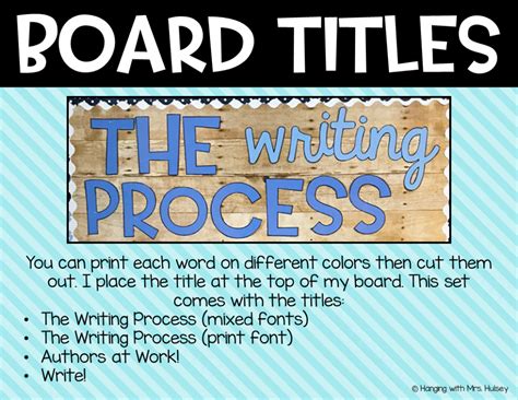 Writing Process Bulletin Board 的图像结果