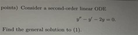 Image result for Second Order Ode Practice Questions