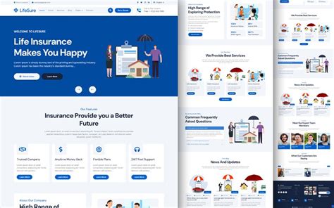 Insurance Web Design 的图像结果