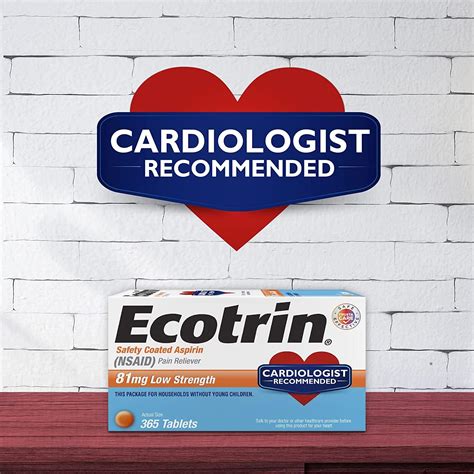 Ecotrin Low Strength Aspirin 81mg - 150 Safety Coated Tablets | Buy Now ...