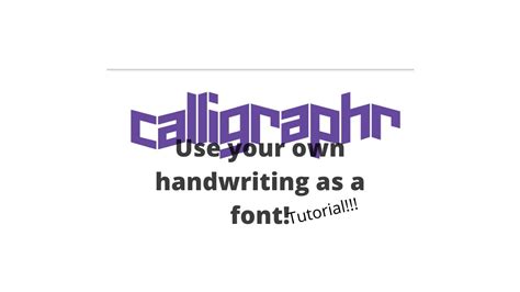 Image result for Calligraphr Tutorial