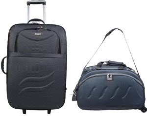 VIDHI Polyester Softsided Suitcase Combo Set Pack of 2 (24" Check-in ...