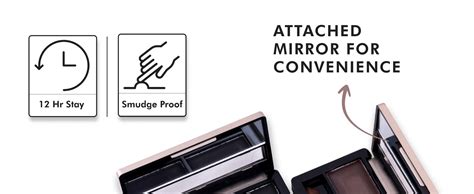 Buy FASHION COLOUR Dual Eyebrow Powder Kit | Powder With Brush | Long ...