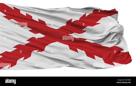 Cross Of Burgundy Flag, Isolated On White Background Stock Photo - Alamy