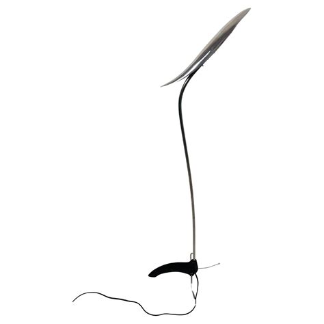 1970s Space Age Floor Lamp in Orange and Lucite For Sale at 1stDibs