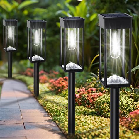 Solar Pathway Lights Outdoor 6 Pack,12Hrs Solar Path Lights Outdoor ...