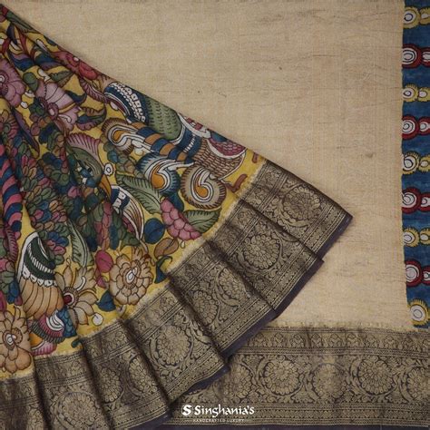 Kalamkari Silk Sarees Online | Kalamkari Designs | Singhania's