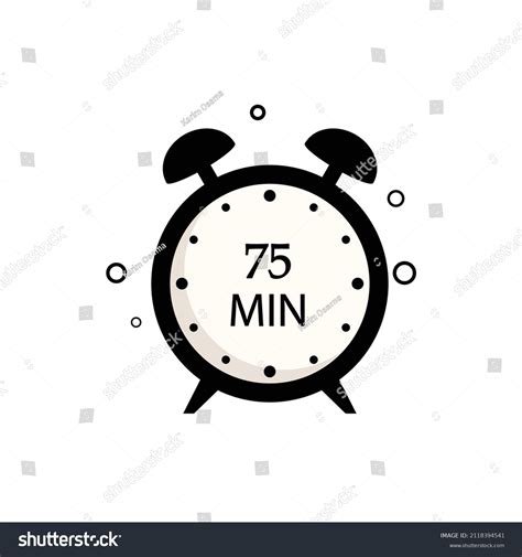 20 75 Min Icon Images, Stock Photos & Vectors | Shutterstock