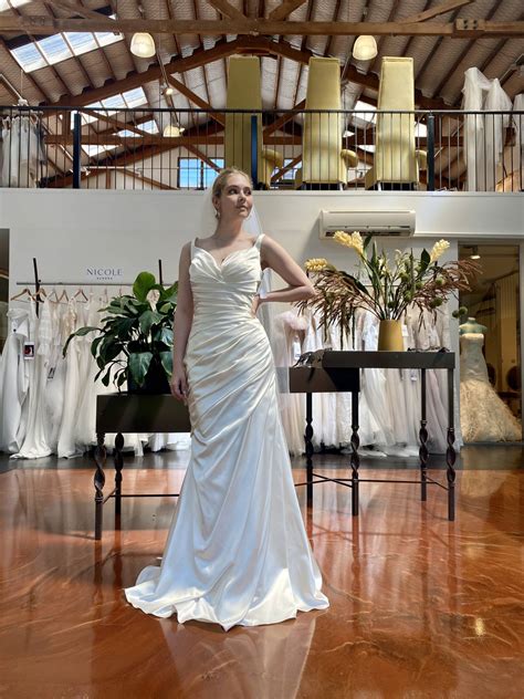 23603/22 - Incredible Mikado Silk Wedding Gown | Modes NZ