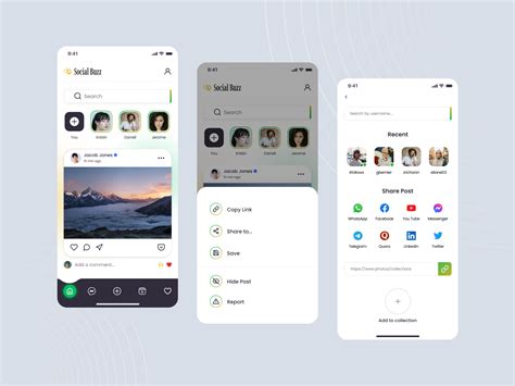 #dailyui#010 | Social Share | App design layout, Daily ui, Mobile app ui