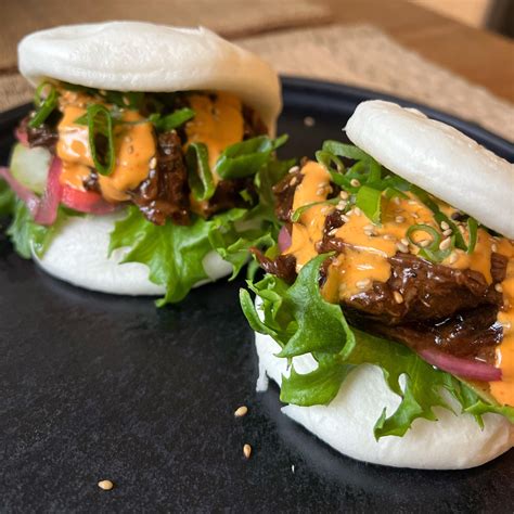 [Homemade] Bao buns with pulled teriyaki beef : r/food