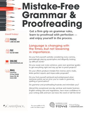 Fillable Online Mistake-Free Grammar & Proofreading Fax Email Print ...