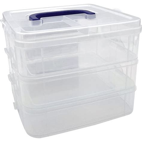 Clear Stackable Storage Containers - 3 Tier | Michaels