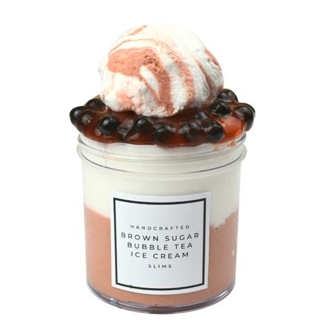 Buy Brown Sugar Bubble Tea Ice Cream Slime (SCENTED) | Handmade Slime ...
