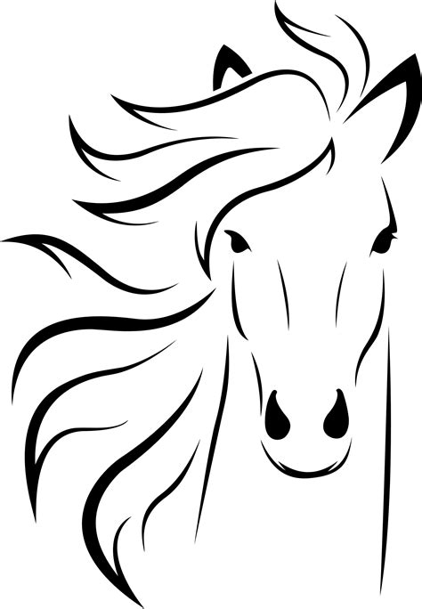Horse Head Drawing Clipart at Barbara Ridgley blog