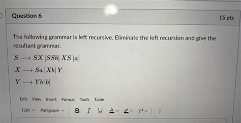 Image result for How to Remove Left Recursion From Grammar