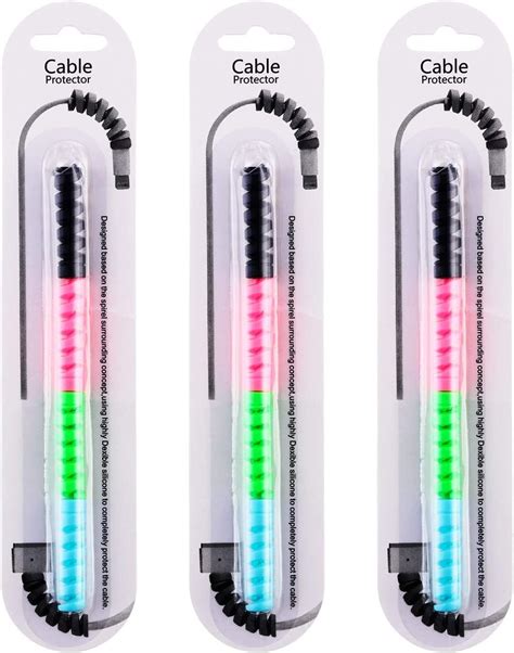 LAPSTER Spiral Charger Spiral Charger Cable Protectors for Wires Data ...