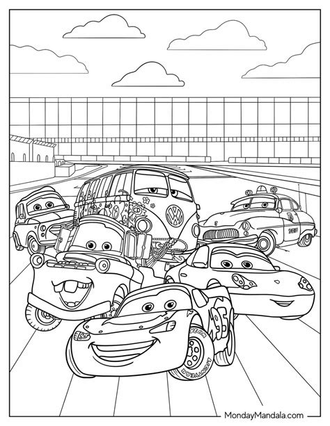 24 Disney Cars Coloring Pages (Free PDF Printables) | Colorear disney ...