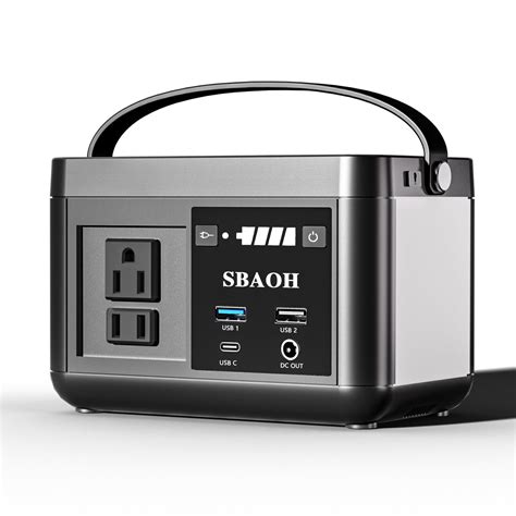 SBAOH Portable Power Station 88.8WH, Solar Generator Lithium Battery ...