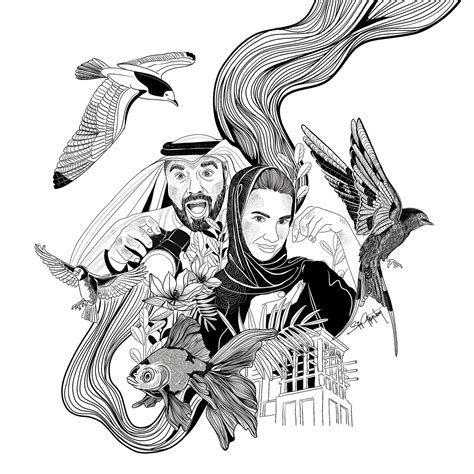 Doodle Artworks of Khalid Al Ameri and Salama Mohamed