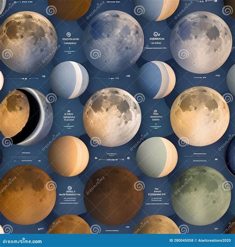 1654 Celestial Moon Phases: A Celestial And Captivating Background ...