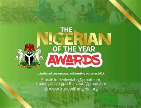 THE NIGERIAN OF THE YEAR AWARDS, London, 2 October to 3 October ...
