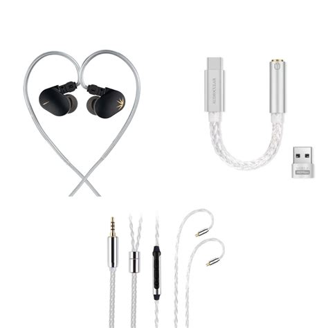 MOONDROP CHU II IEM, AUDIOCULAR C03 3.5mm Cable With Mic & Audiocular ...